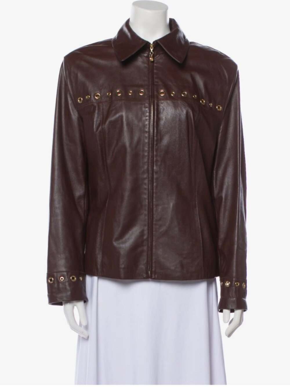St. John Sport Lamb Leather Jacket